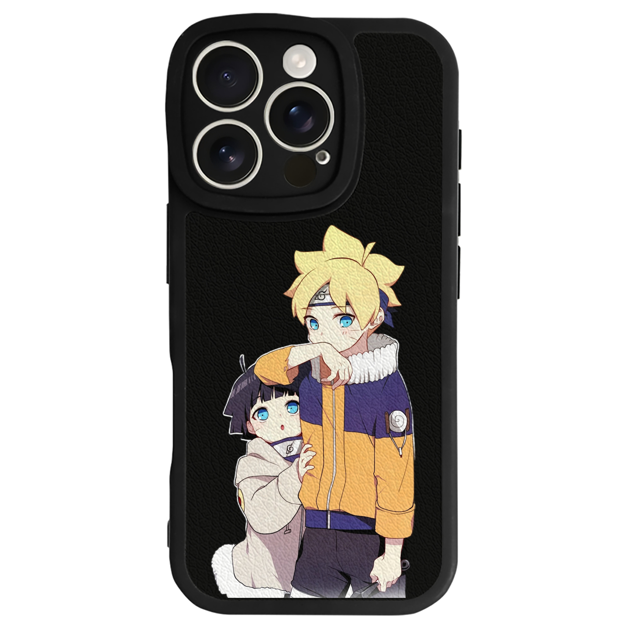 （画像用） NARUTO -ナルト- うずまき ボルト Uzumaki Boruto 【iPhone 16シリーズ対応】シリコンスマホケース（レザー調） 材質：シリコン